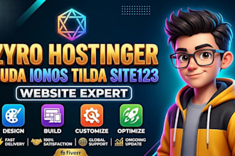 design zyro hostinger website duda ionos tilda site123 website design