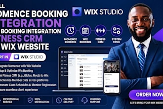momence booking integration wix booking integration fitness CRM to wix website