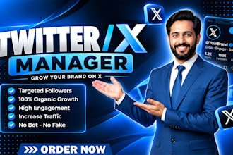 be your x twitter manager for profile optimization and growth