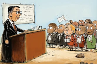 design a professional political caricature
