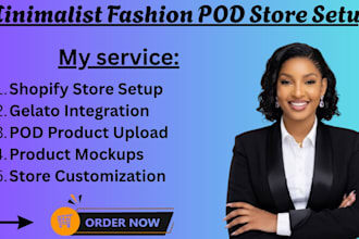 minimalist fashion pod store gelato shopify  halloween automation seo setup