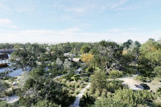 create realistic 3d landscape renderings using d5 render