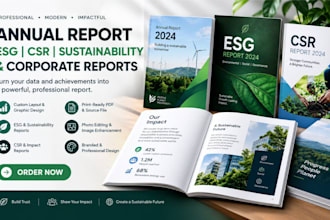 design annual report, esg, csr, sustainability and corporate reports