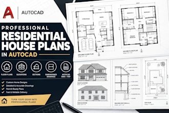 create professional residential house plans in autocad