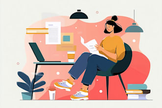 make a flat vector illustration