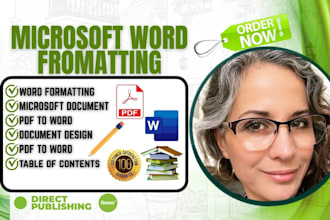 format your microsoft word document convert PDF to word design ms word