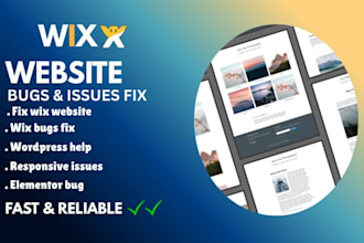 fix and optimize your wix website