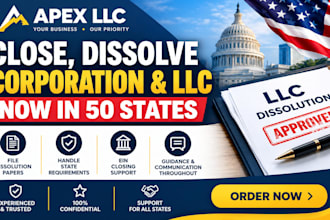 close, dissolve, terminate your USA llc or corporation