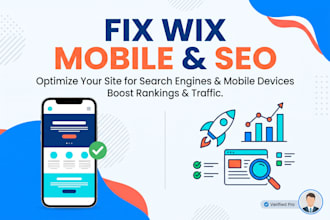 fix your wix website mobile responsiveness and on page SEO