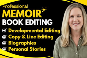 be your memoir editor and autobiography line editor