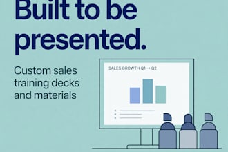 create sales training decks and materials for your team