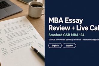 review your MBA essays as a stanford gsb MBA grad