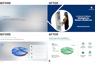 redesign pitch deck powerpoint presentation investor business slides