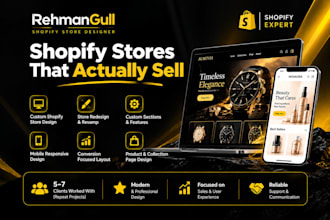 design a professional and responsive shopify store