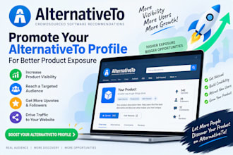 promote your alternativeto profile for better product exposure
