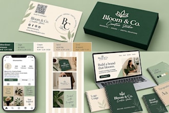 design canva brandkit, editable social media post template, brand guideline