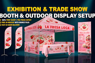 design canopy tent, gazebo, feather flag, table cover and roll up banner