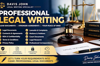 write legal writing legal documents contract agreements nda and legal research