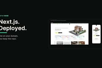 build a responsive nextjs business website and deploy it