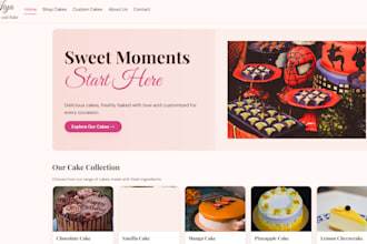 built a bakery website with chatbot