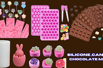 design 3d chocolate mold praline candy resin soap  cake and chocolate bar cad