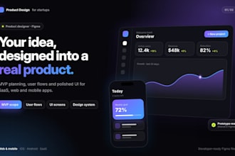product design for saas, mvp and startup apps