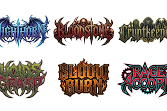 design folk metal, medieval metal, pagan metal and  band logo
