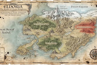 create custom fantasy maps for you