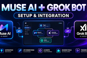 setup muse ai agent and grok bot integration