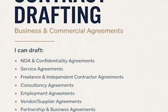 draft professional contracts and business agreements