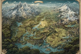 design a custom fantasy map for your fictional world