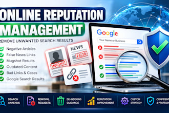 remove negative articles false links mugshot results