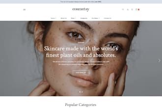 develop beauty cosmetics shop website
