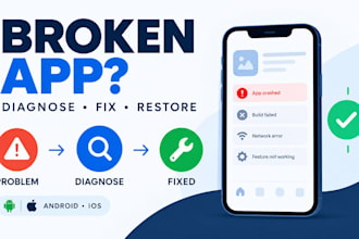 fix android ios app crashes, bugs, and build errors