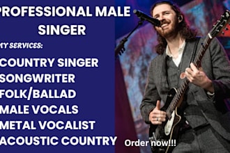 be top male country singer songwriter, music producer folk acoustic guitar