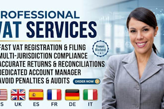 do france UK german vat registration tax return and vat filling  for business