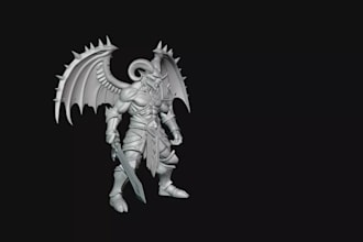 craft3mf figurine,watertight mesh,obj human statue,muscular dynamic,tabletop rpg