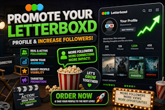 promote your letterboxd profile and increase followers