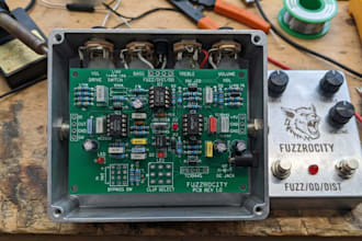 design guitar pedal pcb fuzz overdrive distortion audio layout