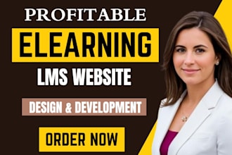 build lms website for online course and elearning