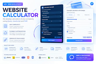 custom calculator development for your website