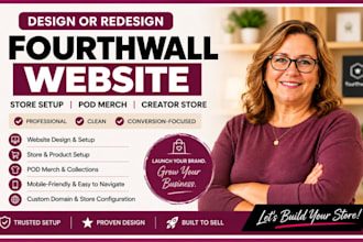 do fourth wall website design fourthwall store setup fourthwall pod merch design