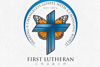 design a minimalist bible, catholic church, christian and ministry logo