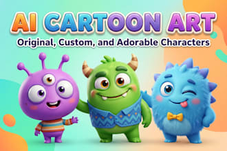 create custom ai cartoon characters and illustrations