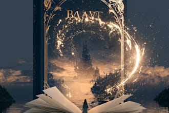 fantasy book cover design or fantasy book cover