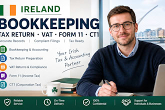 do ireland bookkeeping, tax return, vat, form 11 and ct1