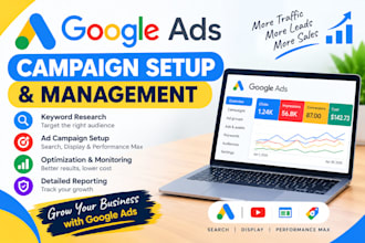 create and manage google ads campaigns