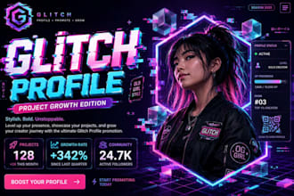 do glitch promotion glitch profile, project growth