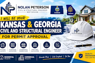 be your kansas georgia civil and structural engineer for permit approval