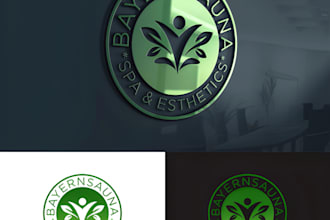 do clean spa, massage, nature, esthetics, health, beauty logo or graphic design